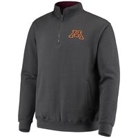 Men's Colosseum Charcoal Minnesota Golden Gophers Tortugas Logo Quarter-Zip Jacket