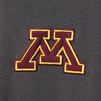 Men's Colosseum Charcoal Minnesota Golden Gophers Tortugas Logo Quarter-Zip Jacket