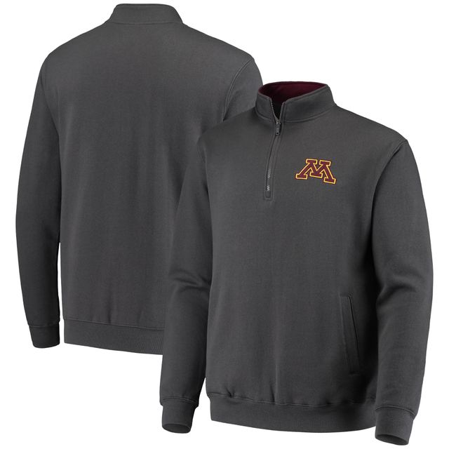 Veste Colosseum Charcoal Minnesota Golden Gophers Tortugas Logo Quarter-Zip pour homme