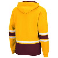 Men's Colosseum Gold Minnesota Golden Gophers Lace Up 3.0 Pullover Hoodie