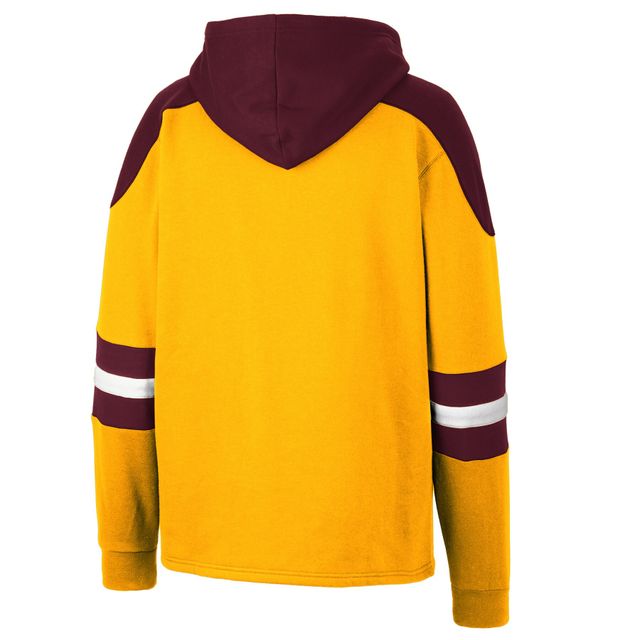 Chandail à capuchon Colosseum Gold Minnesota Golden Gophers 4.0 lacets pour homme