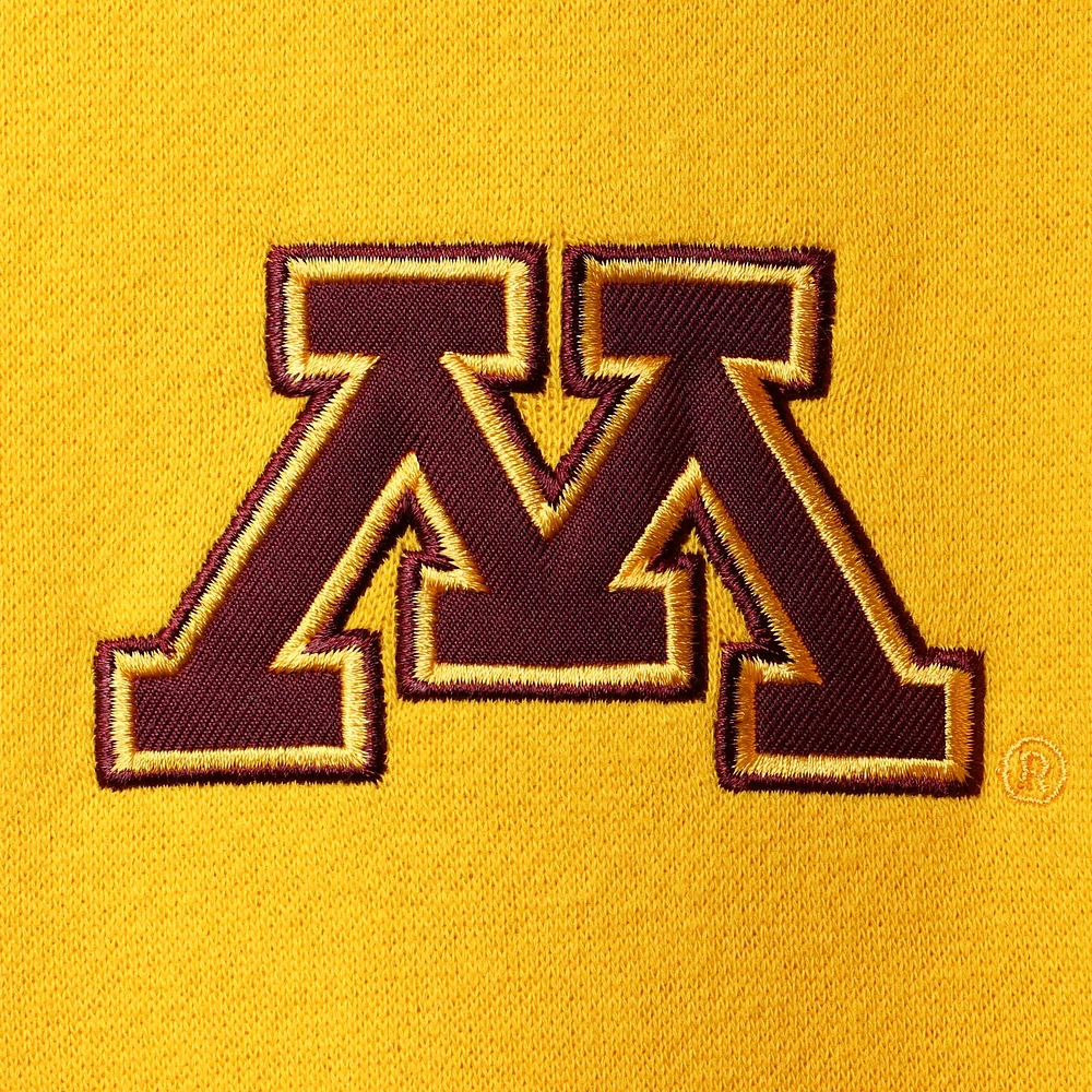 Men's Colosseum Gold Minnesota Golden Gophers Tortugas Logo Quarter-Zip Jacket