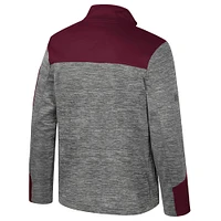 Veste zippée intégrale pour homme Colosseum Grey/Maroon Minnesota Golden Gophers