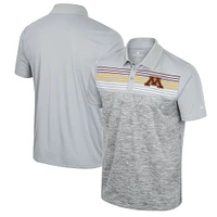 Polo cybernétique Minnesota Golden Gophers Colosseum Grey pour homme