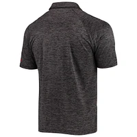 Men's Colosseum Heathered Black Minnesota Golden Gophers Down Swing Raglan Polo