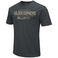 Men's Colosseum Heathered Black Minnesota Golden Gophers OHT Military Appreciation Flag 2.0 T-Shirt