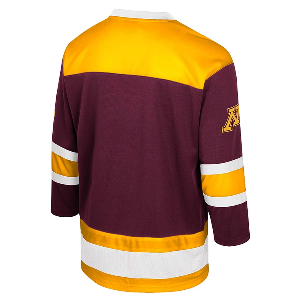 Men's Colosseum  Maroon Minnesota Golden Gophers Athletic Machine Fashion Hockey Jersey