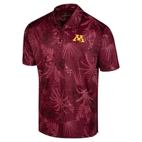 Polo Colosseum Maroon Minnesota Golden Gophers Big & Tall Palms pour hommes