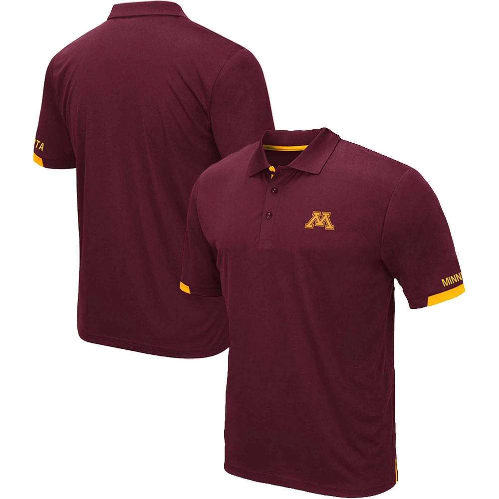 Men's Colosseum Maroon Minnesota Golden Gophers Big & Tall Santry Polo