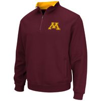 Men's Colosseum Maroon Minnesota Golden Gophers Big & Tall Tortugas Logo Quarter-Zip Sweatshirt