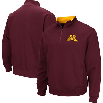 Men's Colosseum Maroon Minnesota Golden Gophers Big & Tall Tortugas Logo Quarter-Zip Sweatshirt