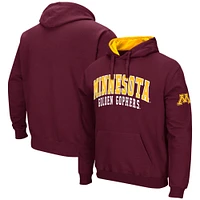 Sweat à capuche double arche Colosseum Minnesota Golden Gophers marron pour homme