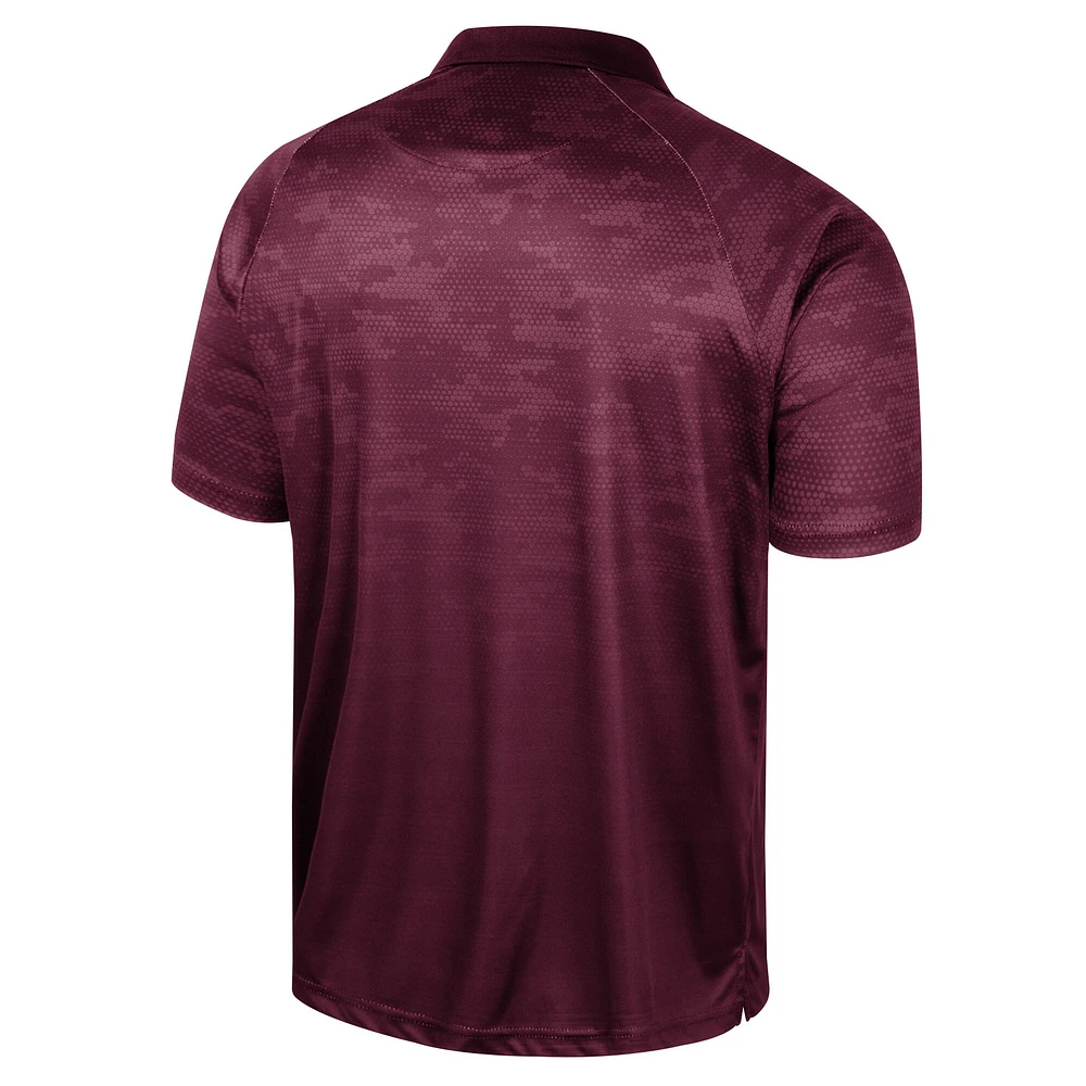 Polo à manches raglan en nid d'abeille Colosseum Minnesota Golden Gophers pour homme