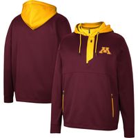 Men's Colosseum Maroon Minnesota Golden Gophers Luge 3.0 Quarter-Zip Hoodie