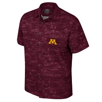 Men's Colosseum Maroon Minnesota Golden Gophers Ozark Button-Up Shirt