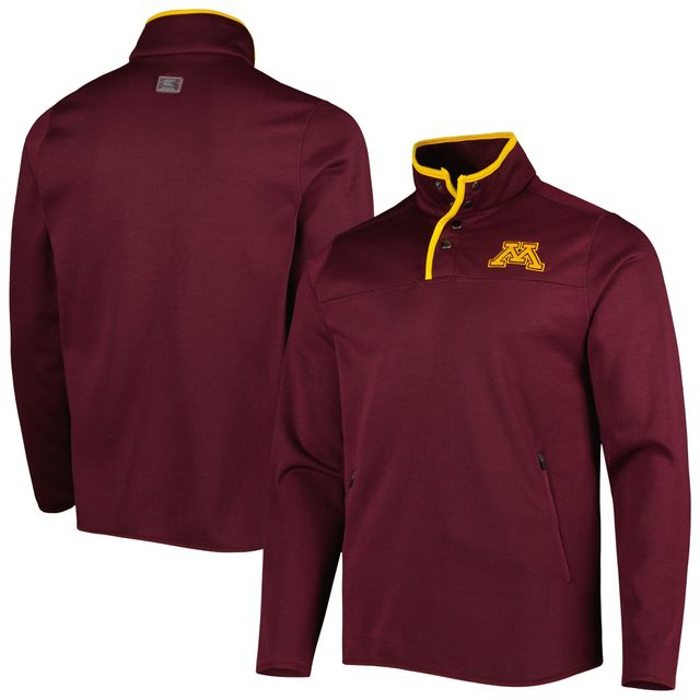 Veste à boutons-pression Colosseum Minnesota Golden Gophers Rebound pour homme, marron