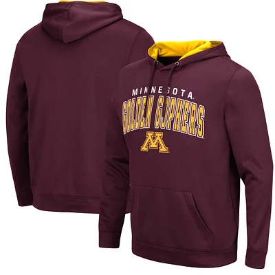 Men's Colosseum Maroon Minnesota Golden Gophers Resistance Pullover Hoodie