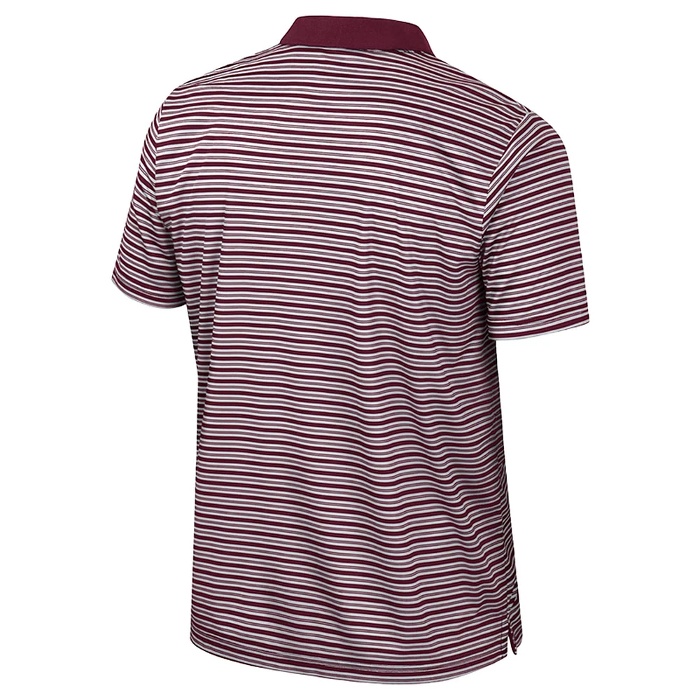 Men's Colosseum Maroon Minnesota Golden Gophers Striped Polo