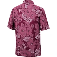 Men's Colosseum Maroon Minnesota Golden Gophers The Dude Camp Button-Up Shirt