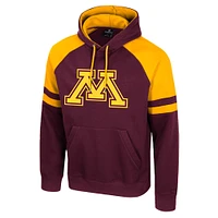 Sweat à capuche raglan Todd pour homme Colosseum Maroon Minnesota Golden Gophers