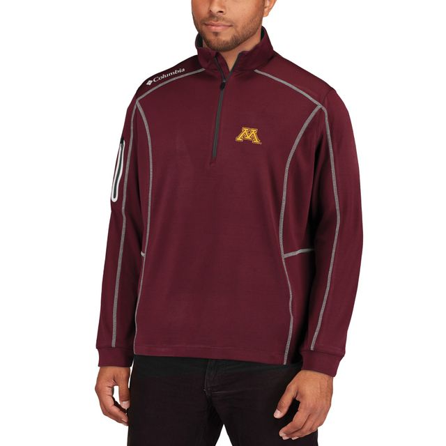 Columbia Golf Marron Minnesota Golden Gophers Shotgun Quarter-Zip Pull pour homme