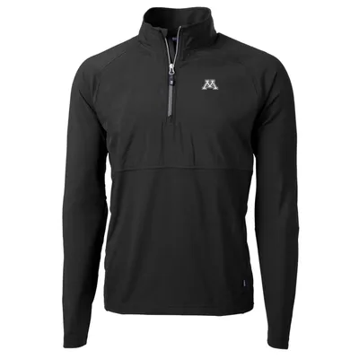 Minnesota Golden Gophers Cutter & Buck Adapt Eco Knit Hybrid Recycled Quarter-Zip Pullover Top