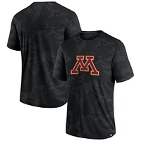 Men's Fanatics  Black Minnesota Golden Gophers Camo Logo T-Shirt