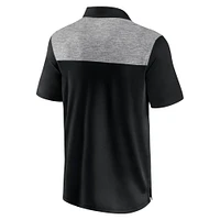 Men's Fanatics Black Minnesota Golden Gophers Iconic Brushed Blocked Polo