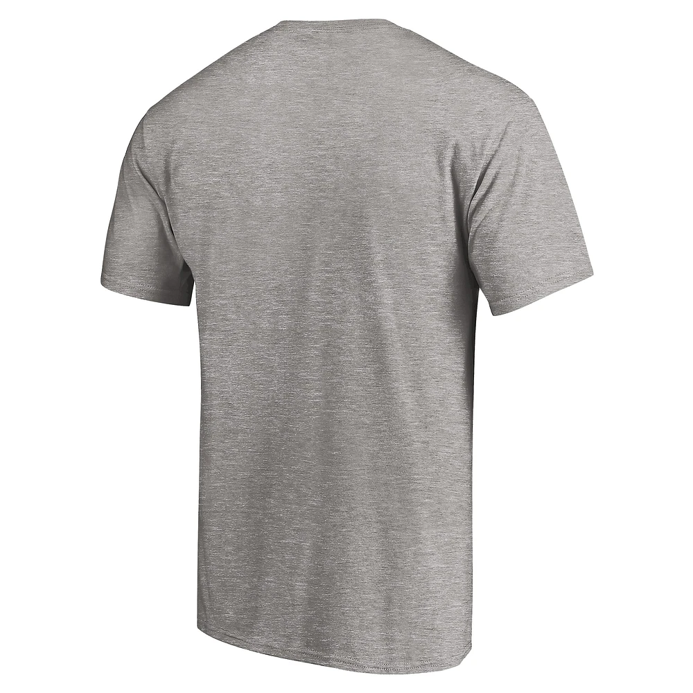 T-shirt gris fanatiques pour hommes avec logo principal des Golden Gophers du Minnesota