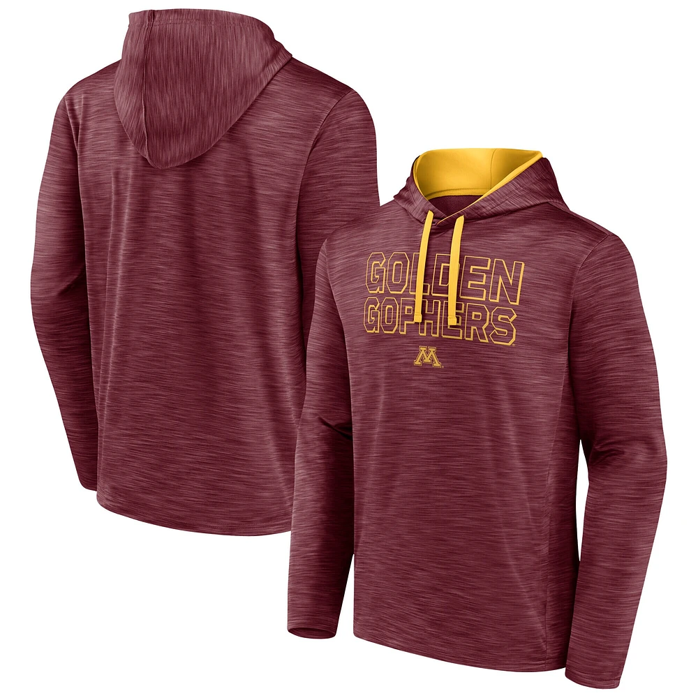 Men's Fanatics Maroon Minnesota Golden Gophers Athlete Fleece Pullover Hoodie
