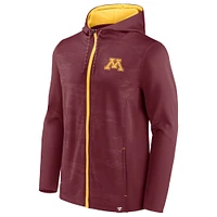 Men's Fanatics Maroon Minnesota Golden Gophers Ball Carrier Full-Zip Hoodie