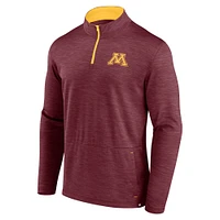 Men's Fanatics Maroon Minnesota Golden Gophers Classic Homefield Quarter-Zip Top