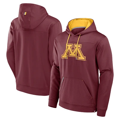 Sweat à capuche Fanatics pour hommes, couleur marron, motif Defender Dot Faded Primary des Golden Gophers du Minnesota