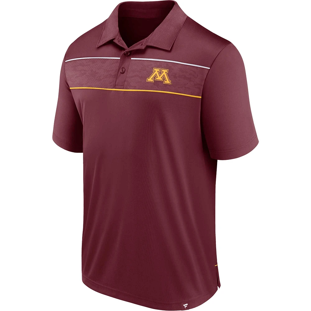 Men's Fanatics  Maroon Minnesota Golden Gophers Defender Polo