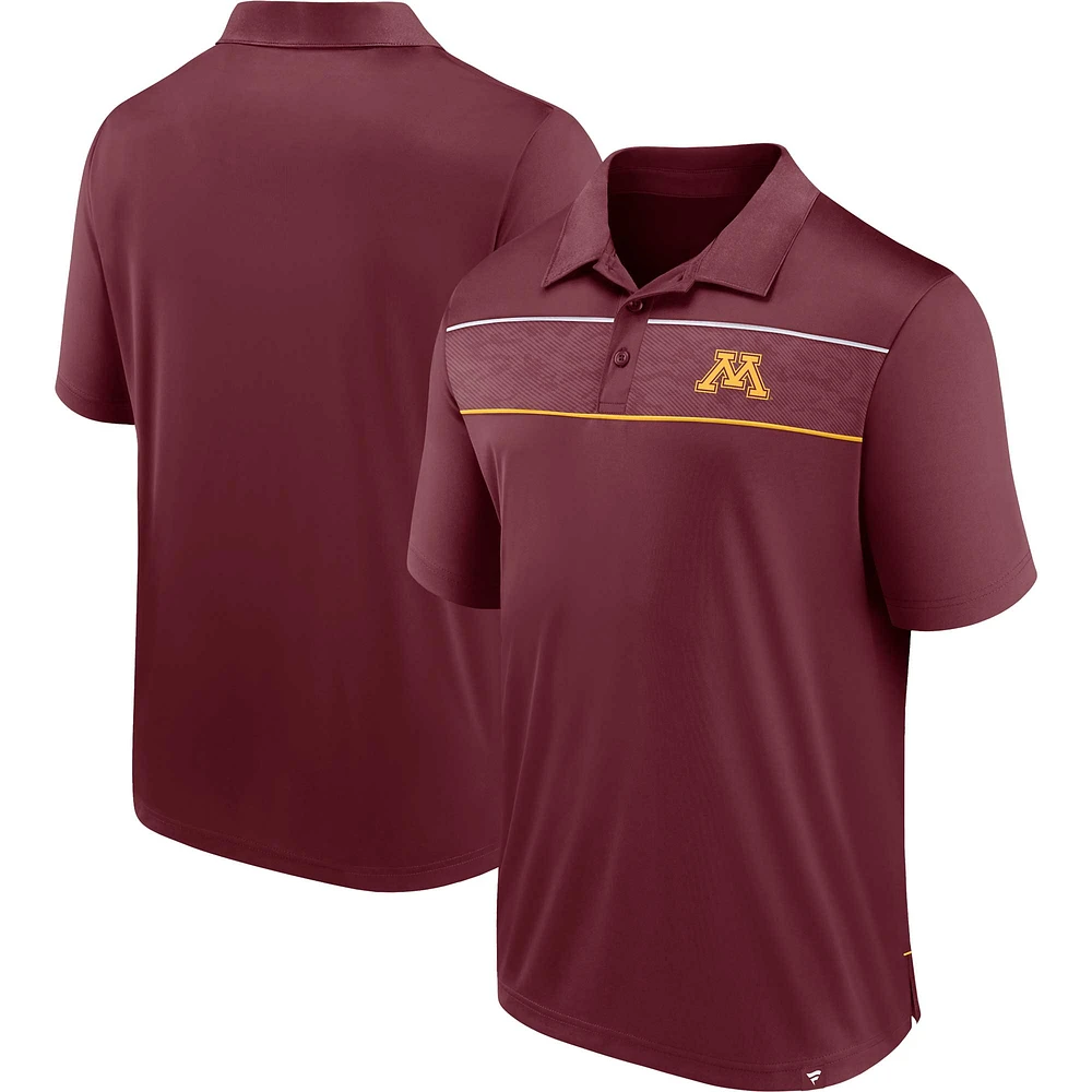 Polo défenseur Fanatics marron Minnesota Golden Gophers pour hommes