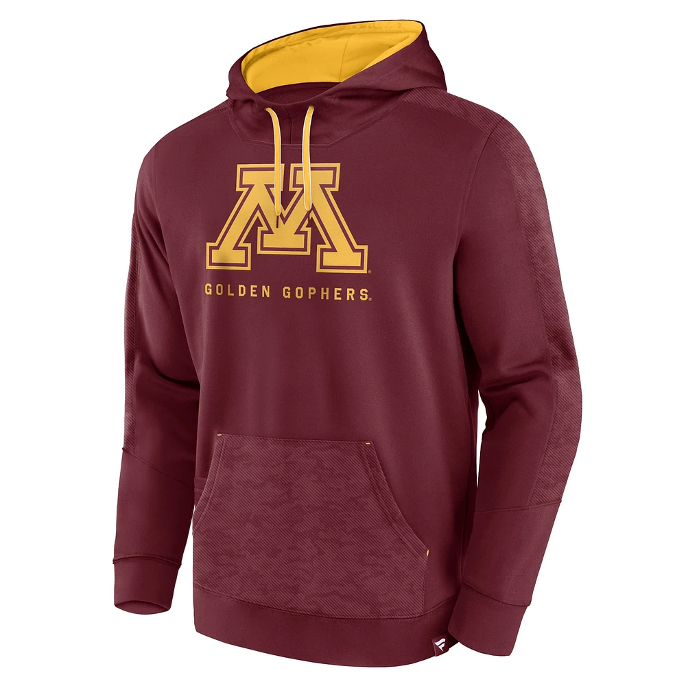 Men's Fanatics Maroon Minnesota Golden Gophers Defender Pullover Hoodie