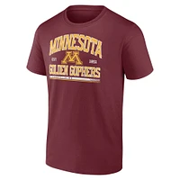 Men's Fanatics  Maroon Minnesota Golden Gophers Fundamentals Modern Stack T-Shirt