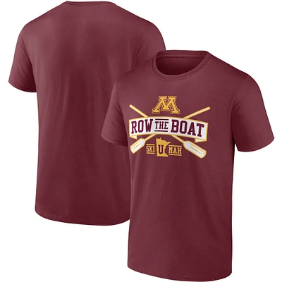 T-shirt bateau Fanatics Maroon Minnesota Golden Gophers Hometown Collection pour hommes