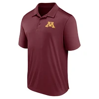 Polo Fanatics Maroon Minnesota Golden Gophers pour hommes, bloc latéral gauche