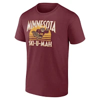 T-shirt Fanatics pour hommes avec phrase locale des Golden Gophers du Minnesota marron