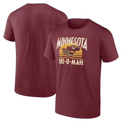 T-shirt Fanatics pour hommes avec phrase locale des Golden Gophers du Minnesota marron