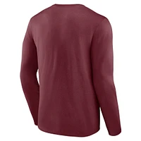 Men's Fanatics Maroon Minnesota Golden Gophers Modern Two-Hit Long Sleeve T-Shirt