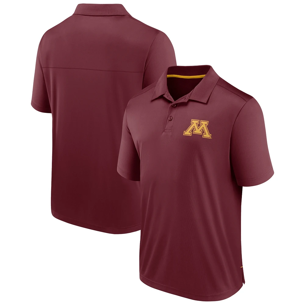 Polo Fanatics pour hommes, couleur marron, équipe des Golden Gophers du Minnesota