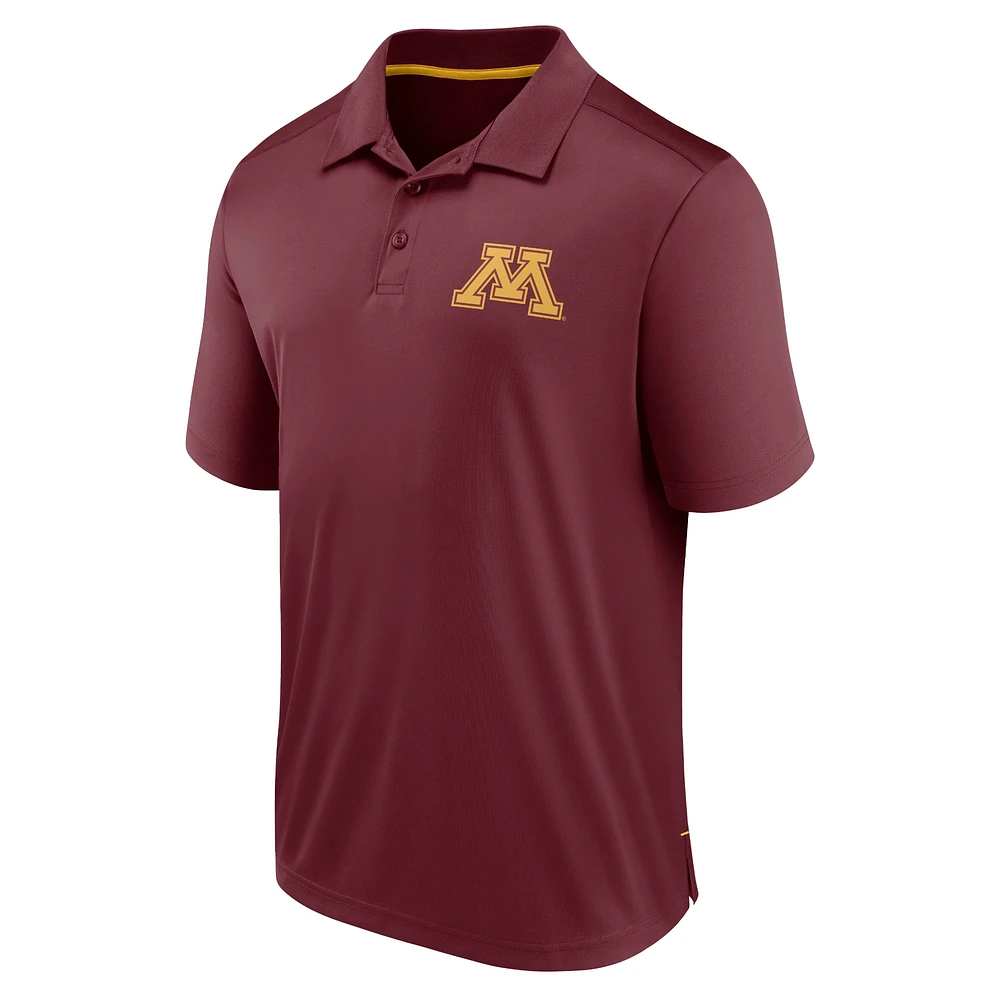 Men's Fanatics Maroon Minnesota Golden Gophers Team Polo