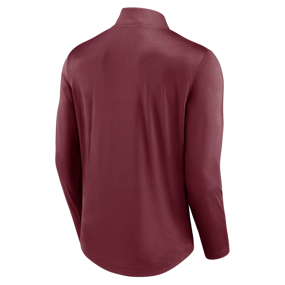 Men's Fanatics Maroon Minnesota Golden Gophers Tough Minded Quarter-Zip Top