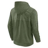 Men's Fanatics Olive Minnesota Golden Gophers OHT Military Appreciation Stencil Pullover Hoodie