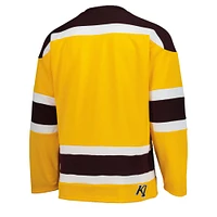 Maillot de hockey réplique pour hommes des Golden Gophers du Minnesota, couleur or