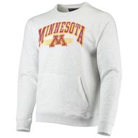 Men's League Collegiate Wear Heathered Gray Minnesota Golden Gophers Upperclassman Pocket Pullover Sweatshirt