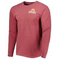 T-shirt à manches longues marron Minnesota Golden Gophers Circle Campus pour homme