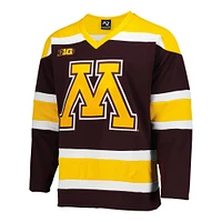 Maillot de hockey réplique marron pour homme des Golden Gophers du Minnesota